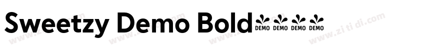 Sweetzy Demo Bold字体转换